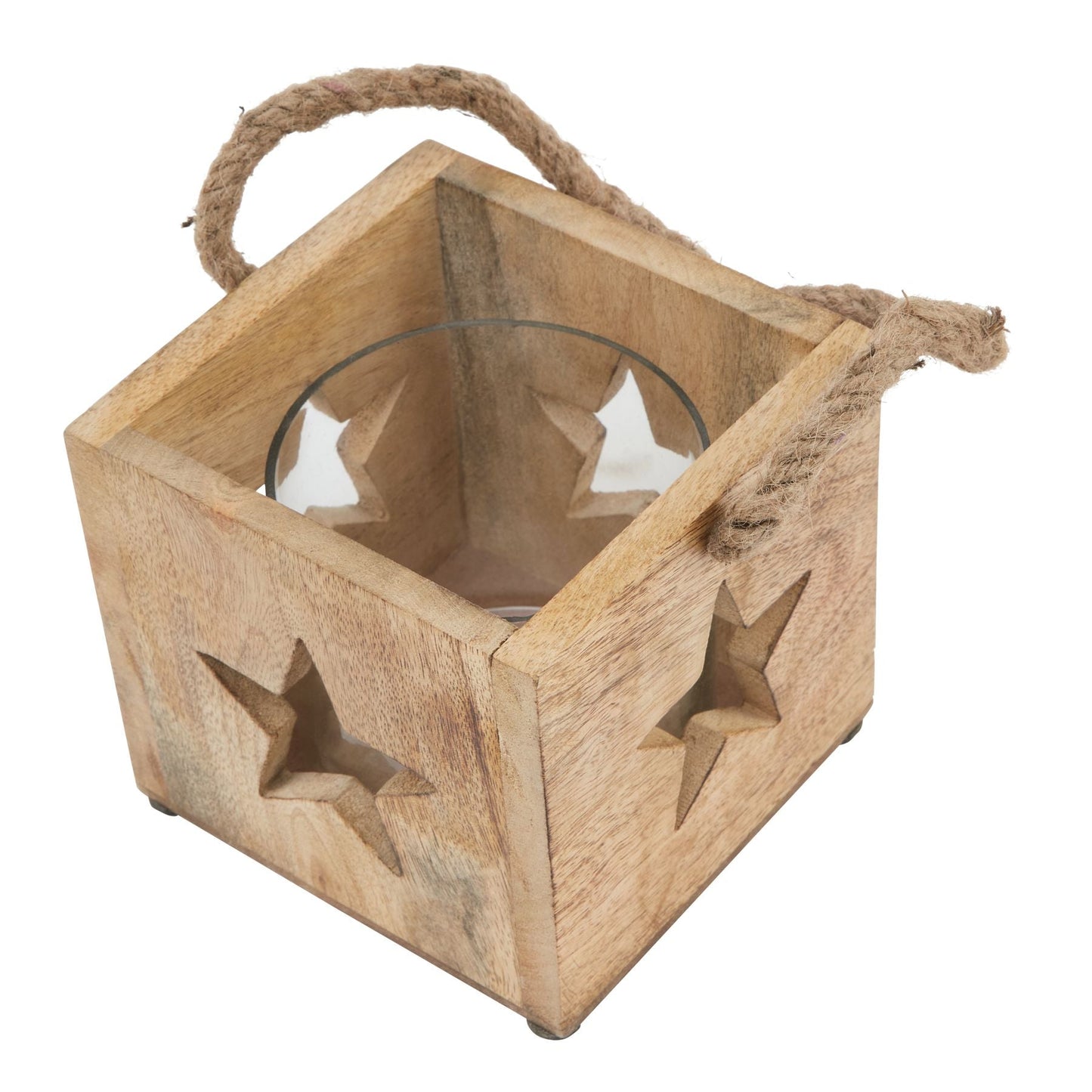 Natural Wooden Star Tealight Candle Holder for Cozy Decor - Darlington's Décor