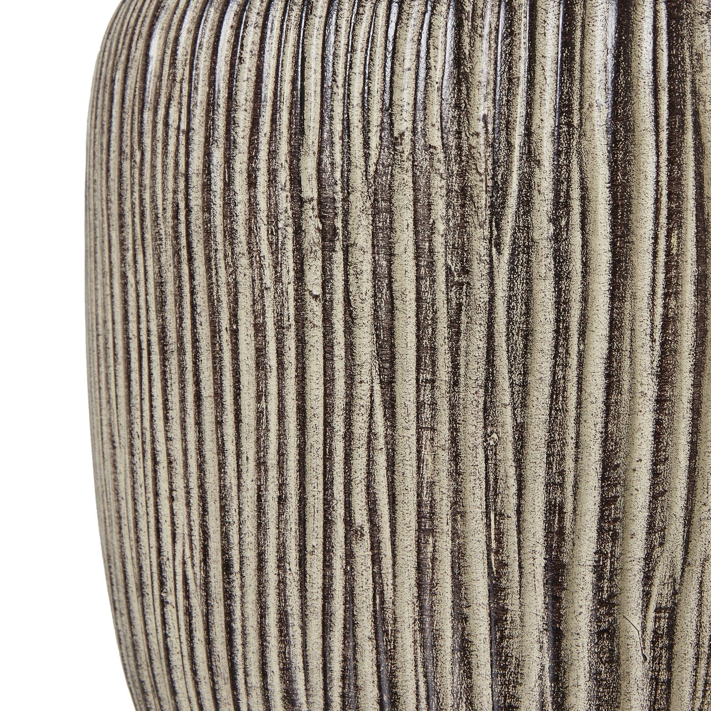 Ochre Carved Textured Table Lamp With Linen Shade Elegance - Darlington's Décor