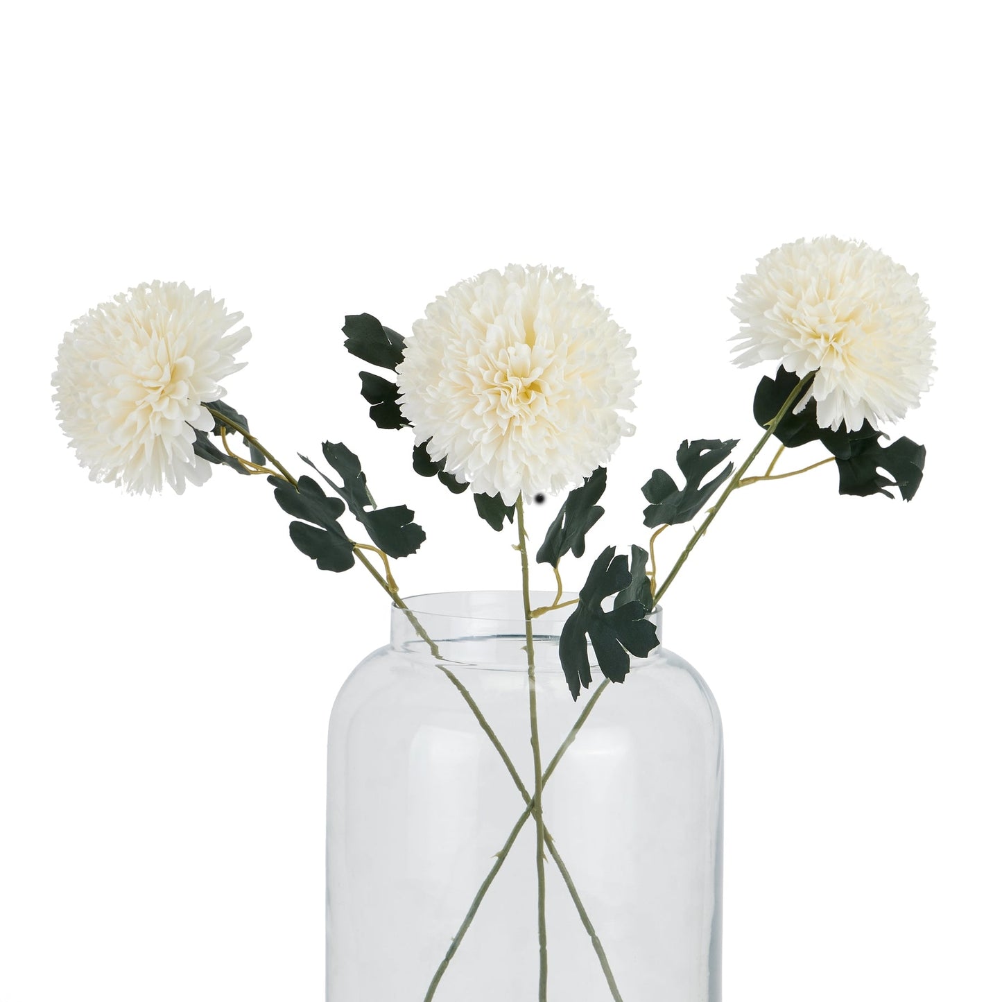 Realistic White Chrysanthemum Stem for Timeless Decor - Darlington's Décor