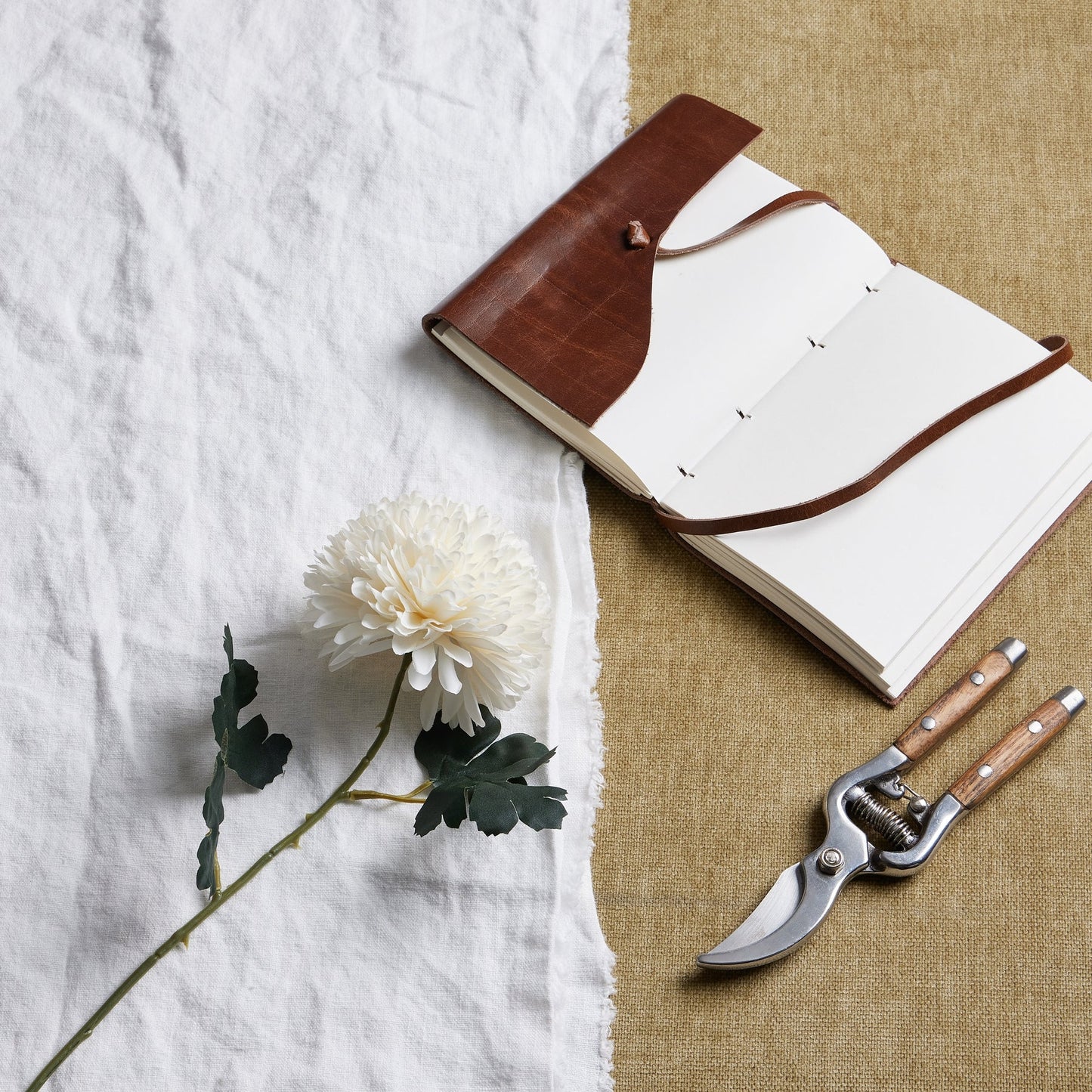 Realistic White Chrysanthemum Stem for Timeless Decor - Darlington's Décor
