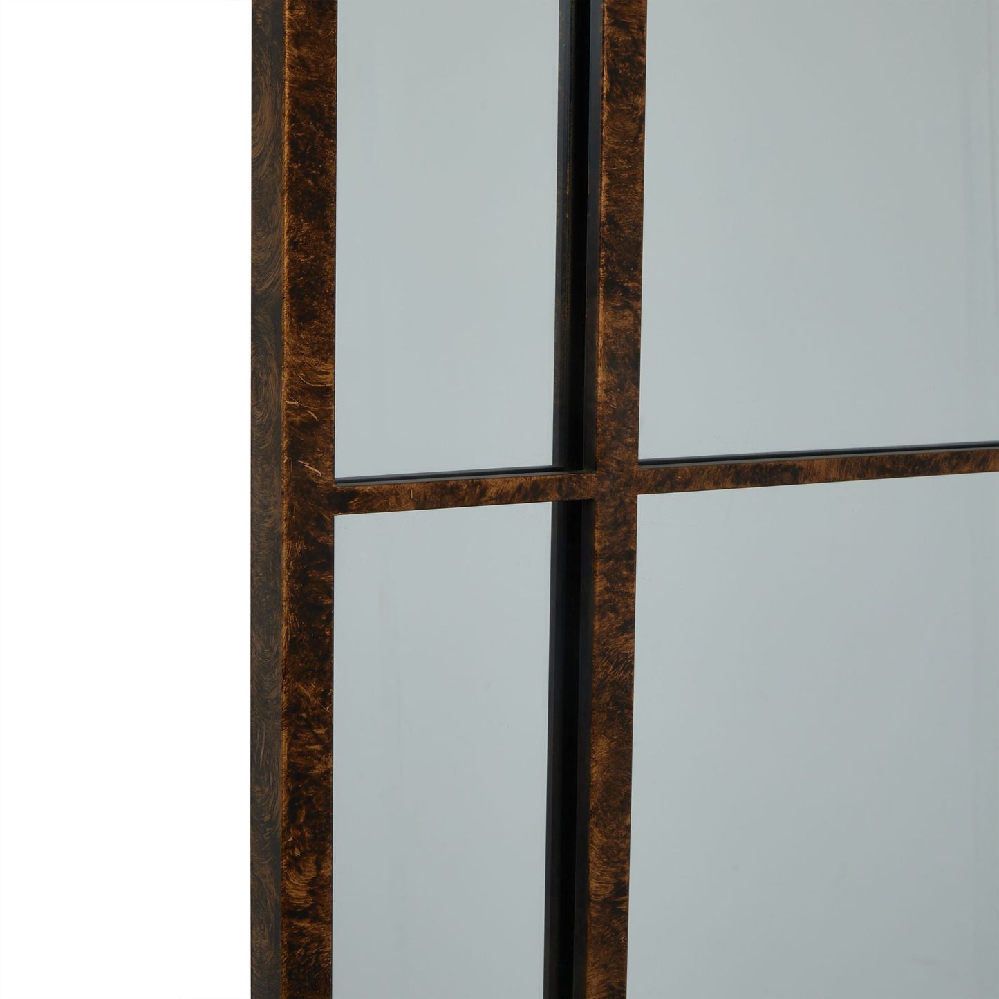 Rust Effect Large Arched Window Mirror for Elegant Decor - Darlington's Décor