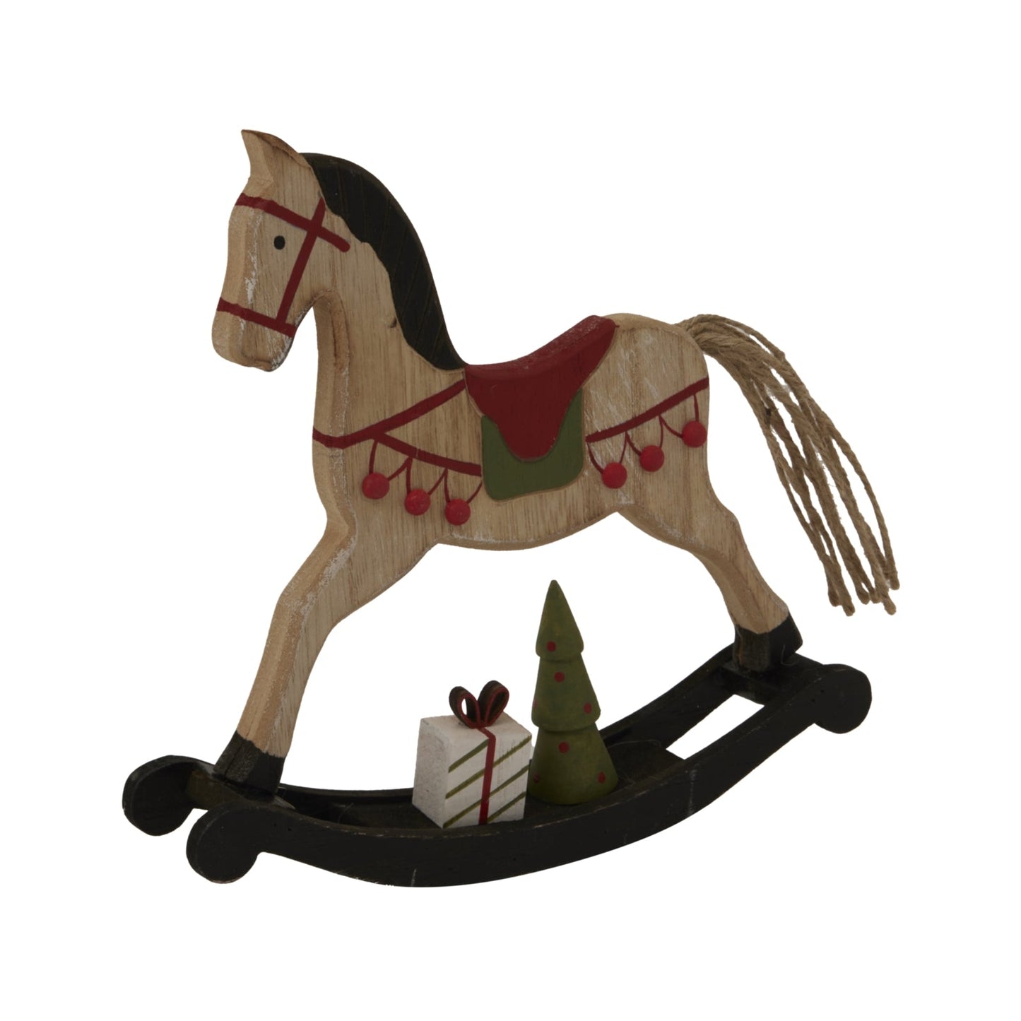 Rustic Decorated Rocking Horse for Charming Home Accents - Darlington's Décor