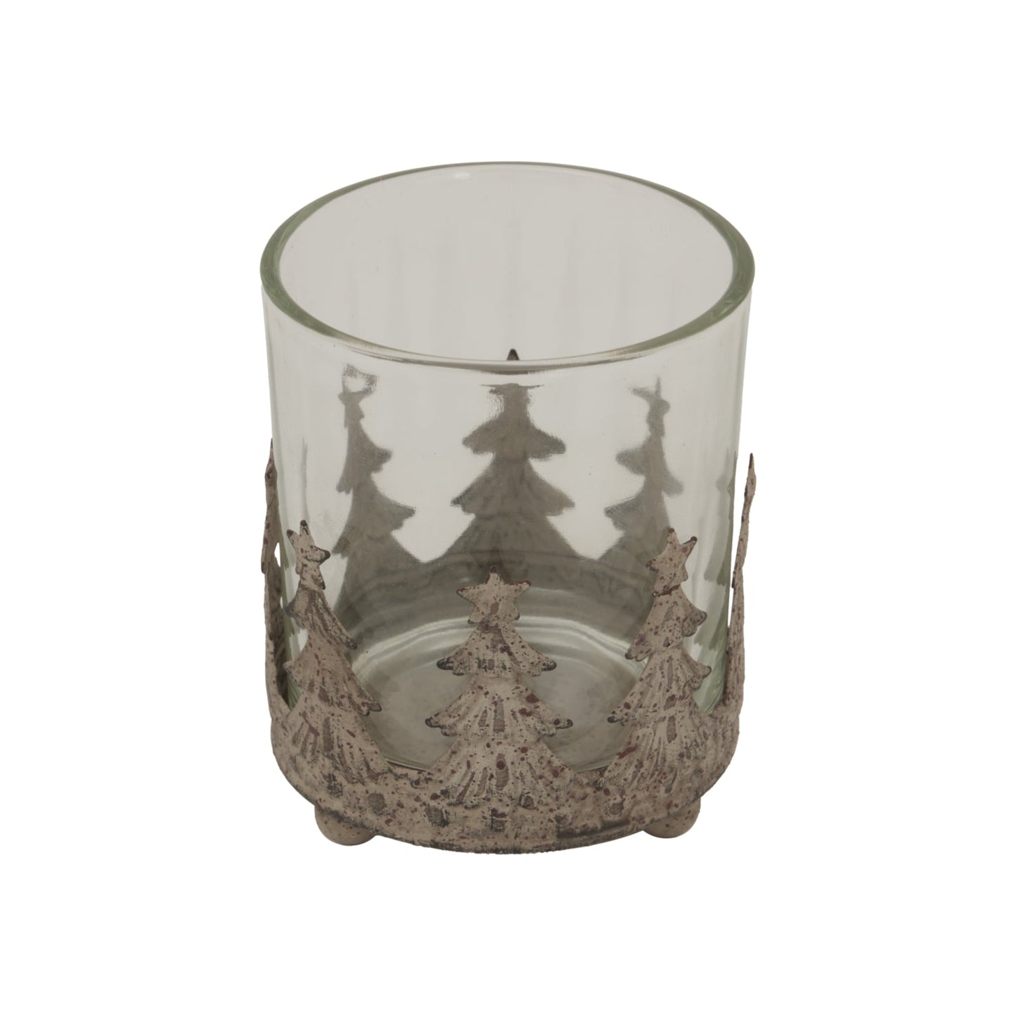 Rustic Glass Candle Holder for Enchanting Atmosphere - Darlington's Décor
