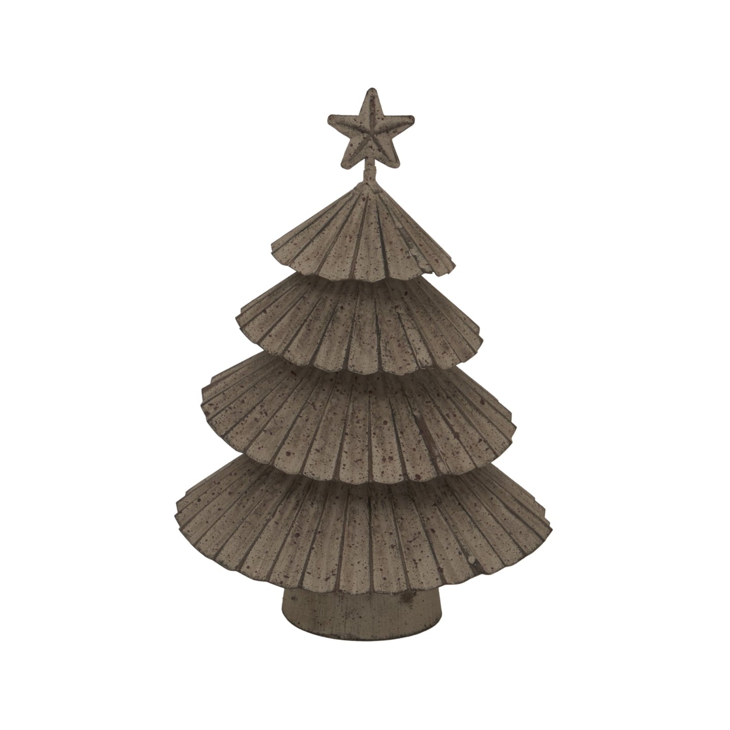 Rustic Metal Layered Tree With Star for Unique Décor - Darlington's Décor