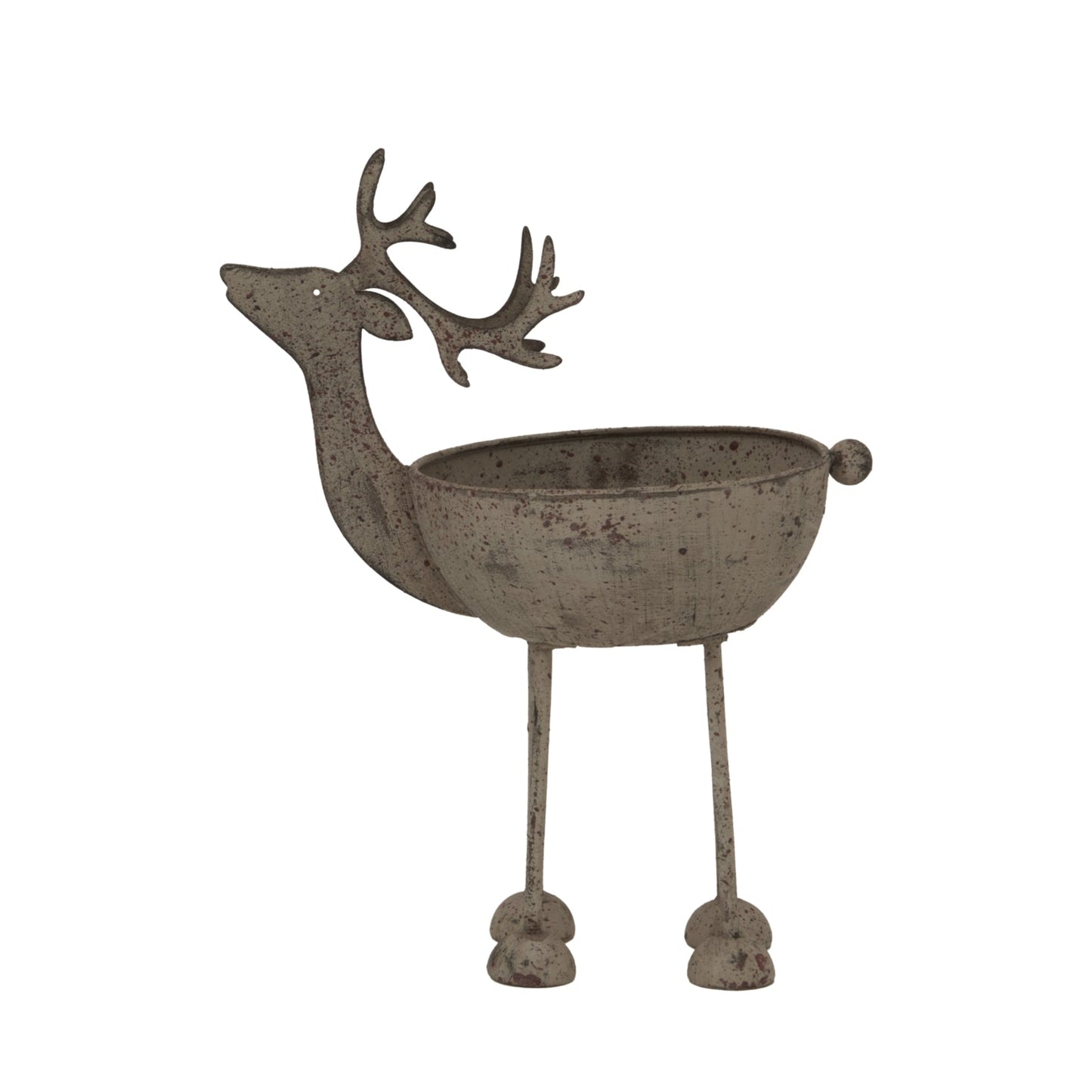 Rustic Metal Reindeer Bowl for Charming Holiday Decor - Darlington's Décor