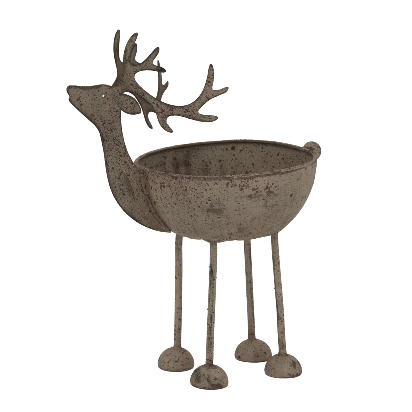 Rustic Metal Reindeer Bowl for Charming Holiday Decor - Darlington's Décor