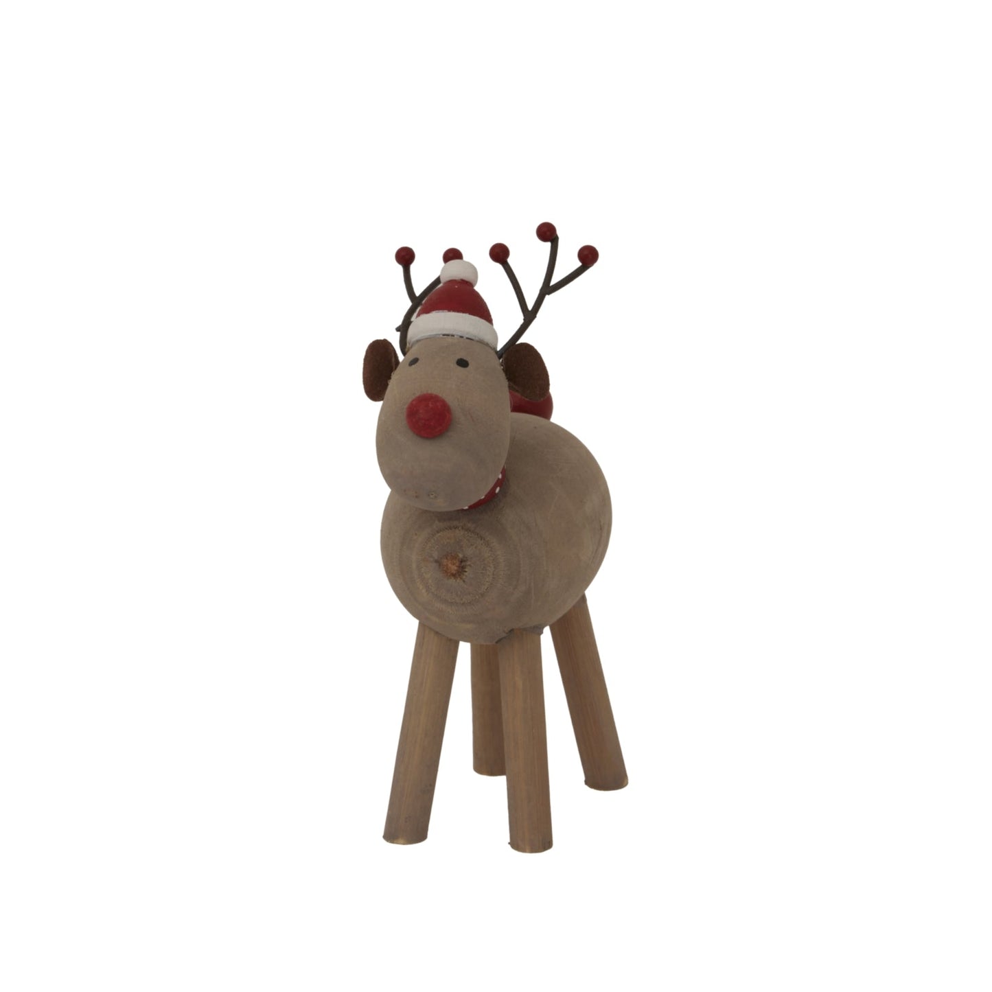 Rustic Rudolf With Hat - Charming Winter Decor Accent - Darlington's Décor