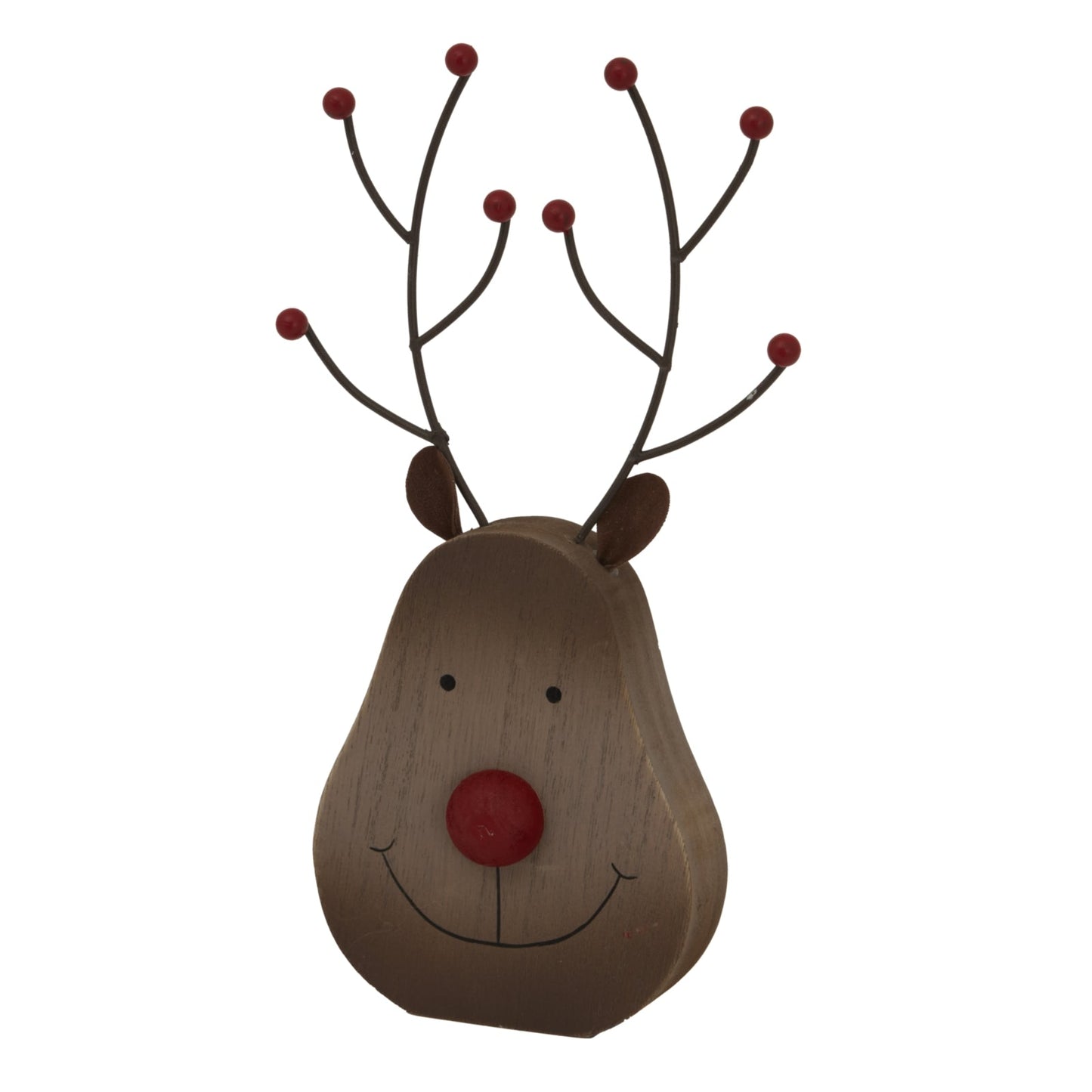 Rustic Standing Rudolf Decoration for Cozy Holiday Charm - Darlington's Décor