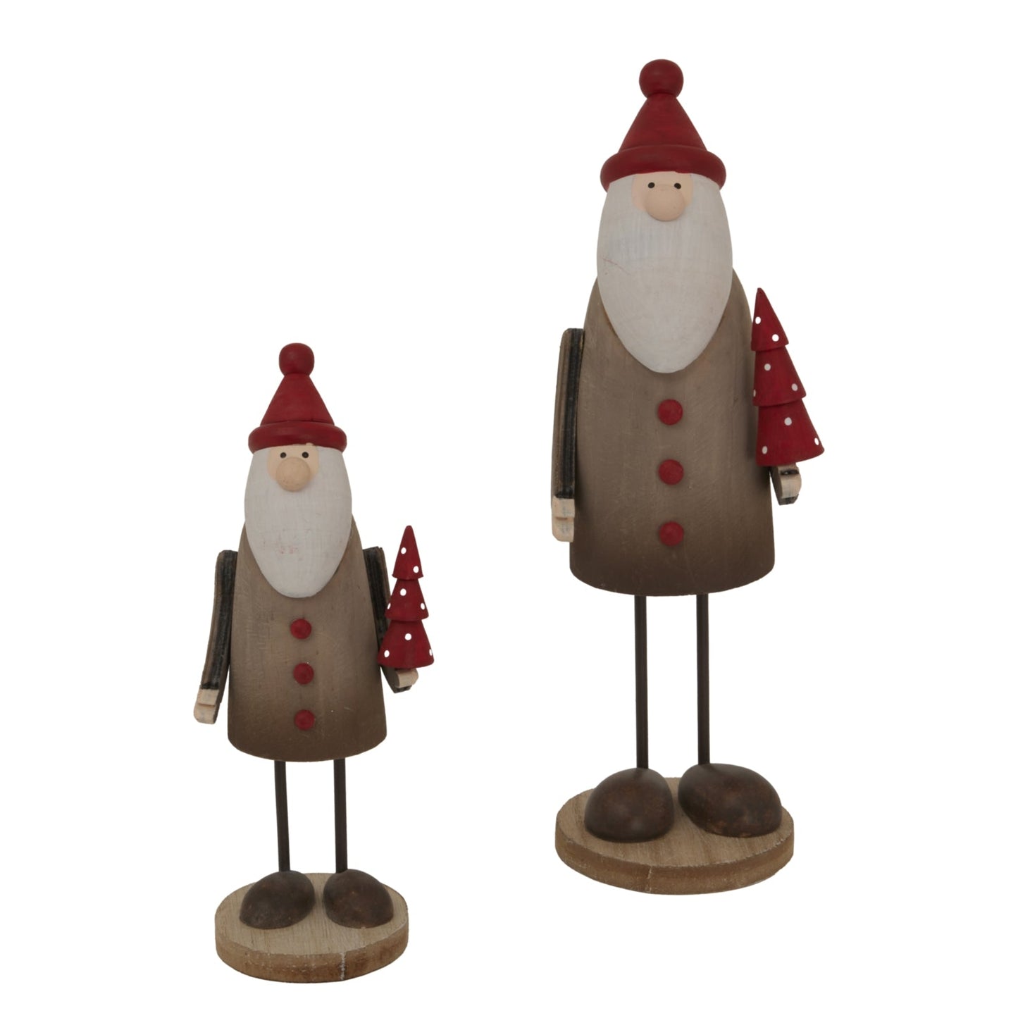 Rustic Tall Santa: Timeless Nordic Holiday Décor Piece - Darlington's Décor