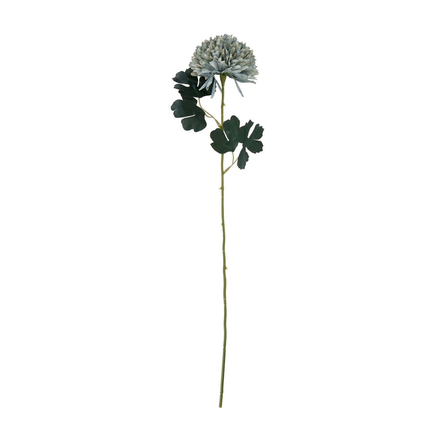 Serene Pale Green Blue Chrysanthemum Floral Stem - Darlington's Décor