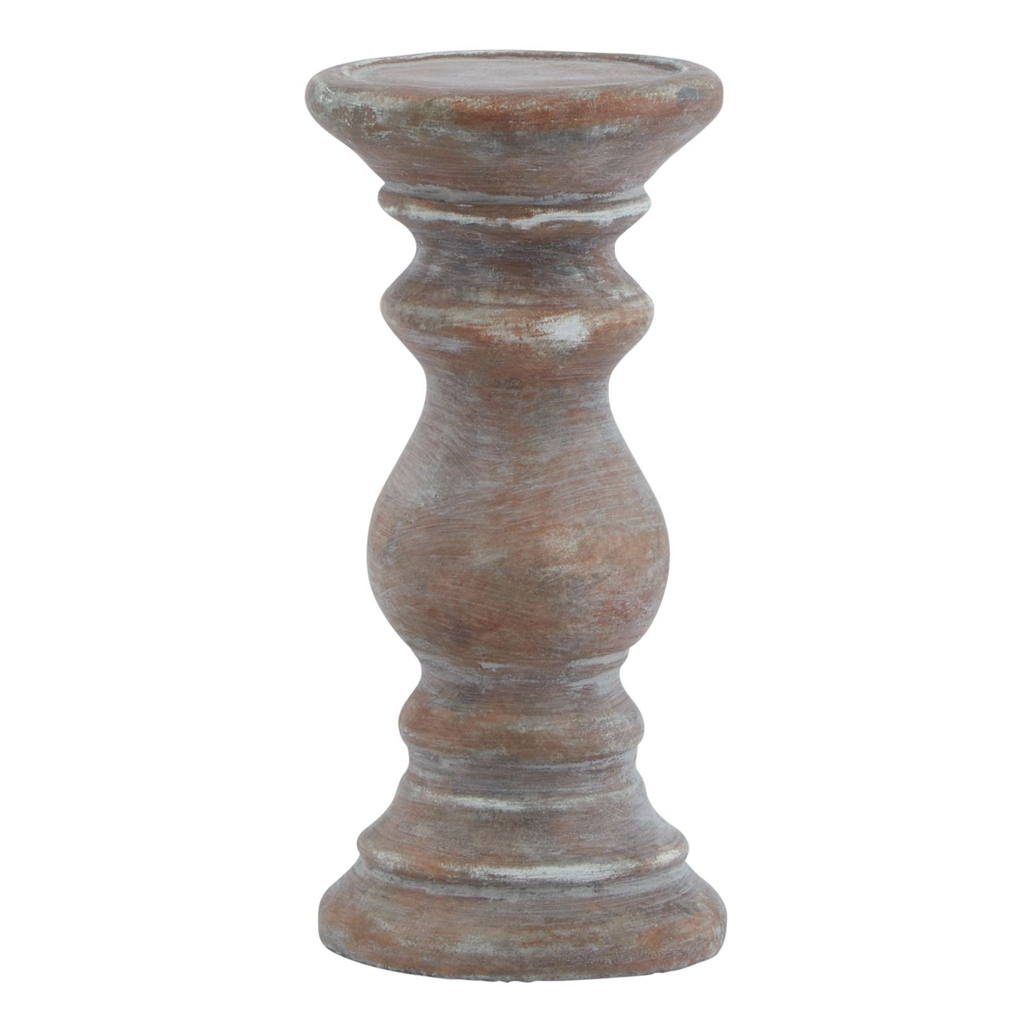 Siena Small Brown Column Candle Holder for Elegant Decor - Darlington's Décor