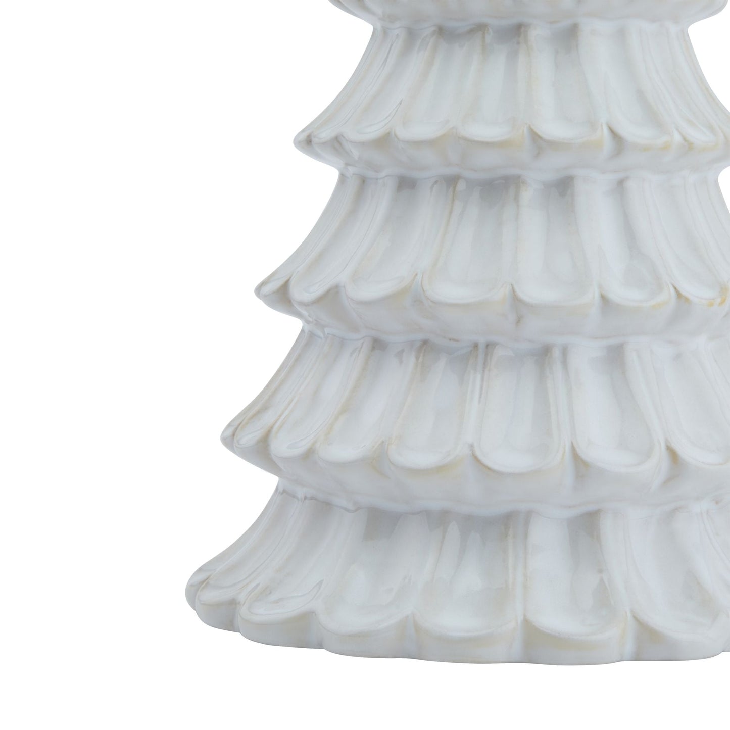 Stunning White Ceramic Fir Tree for Modern Decor - Darlington's Décor