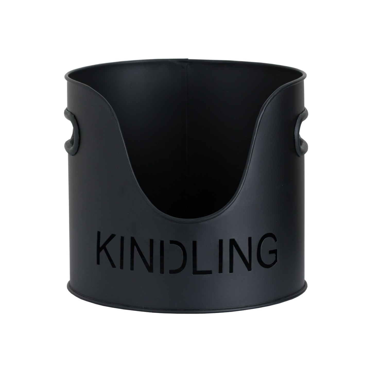 Stylish Black Finish Logs And Kindling Buckets Set - Darlington's Décor