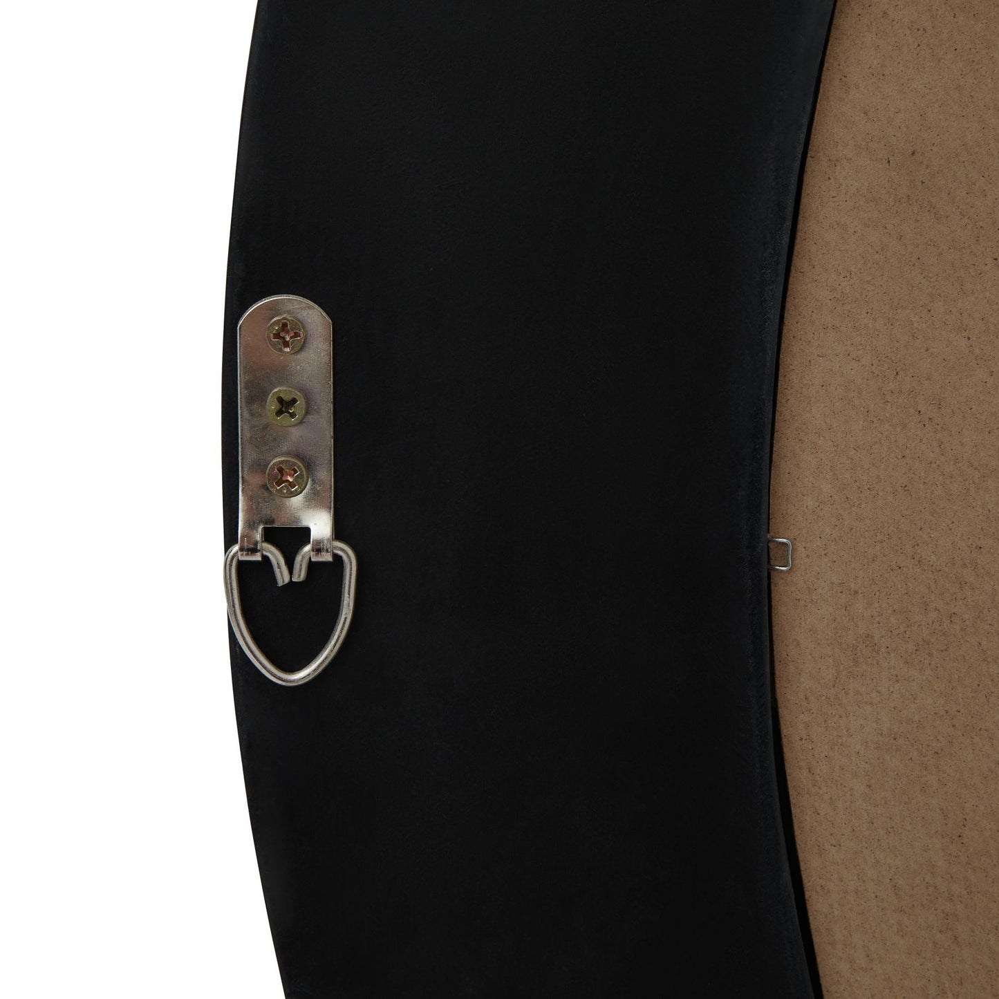 Stylish Black Wood Round Framed Mirror for Modern Spaces - Darlington's Décor