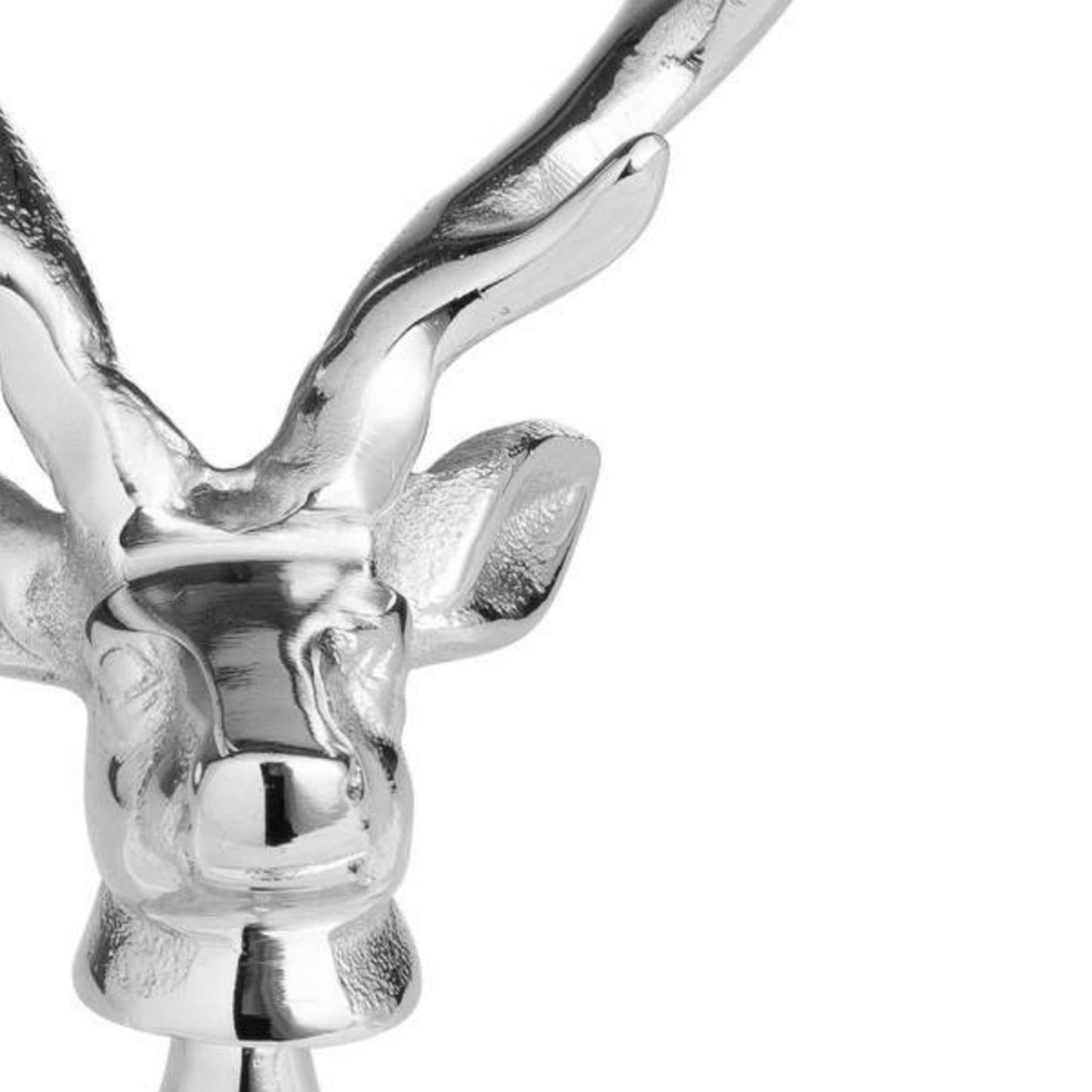 Stylish Silver Nickel Stag Head Detail Bottle Opener - Darlington's Décor