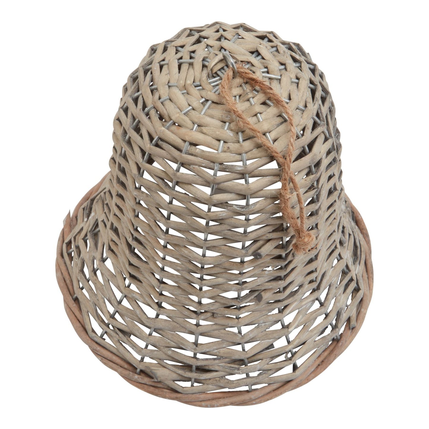 The Noel Collection Extra Large Wicker Bell Decoration Charm - Darlington's Décor