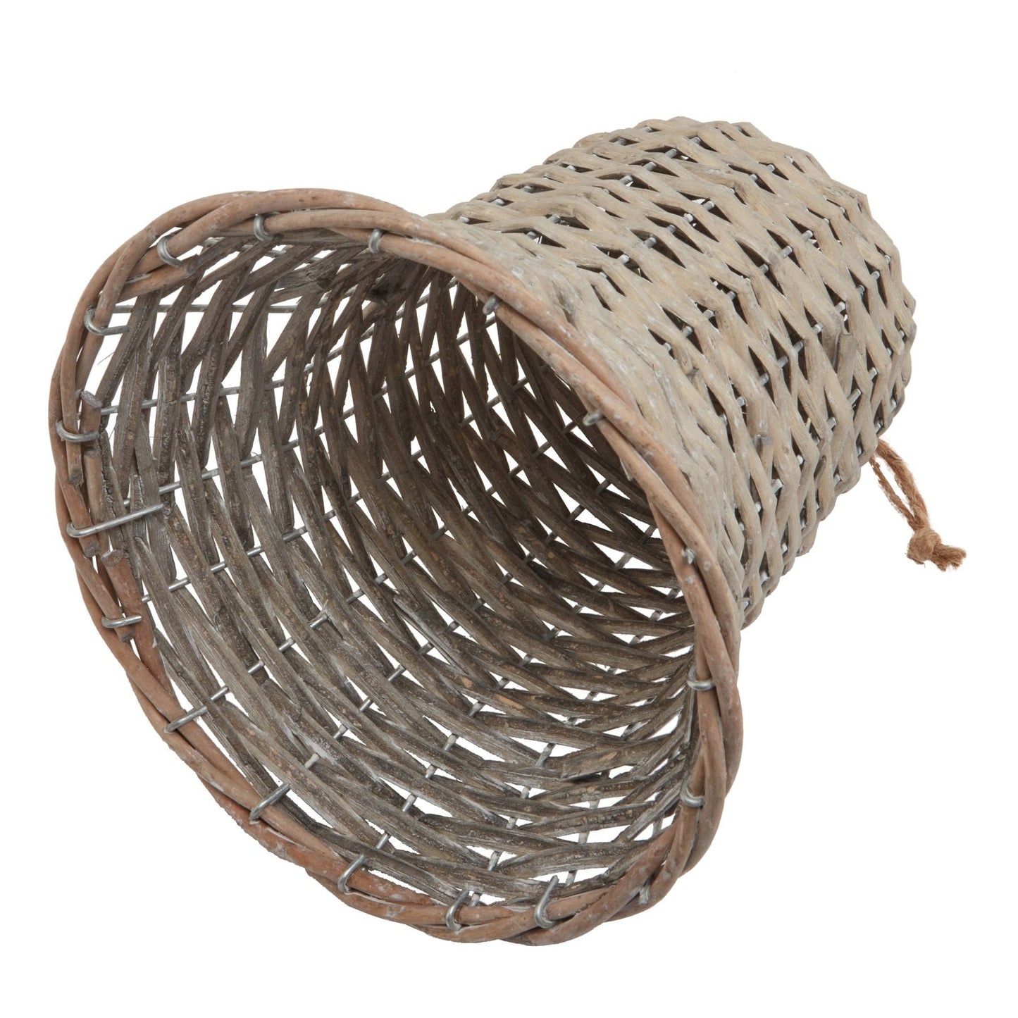 The Noel Collection Extra Large Wicker Bell Decoration Charm - Darlington's Décor
