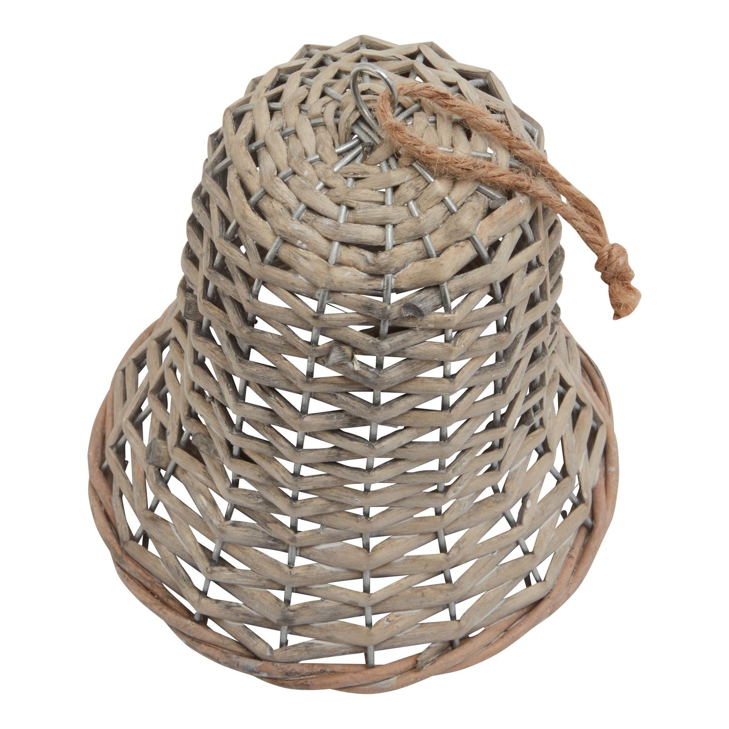 The Noel Collection Large Wicker Bell Decoration Charm - Darlington's Décor