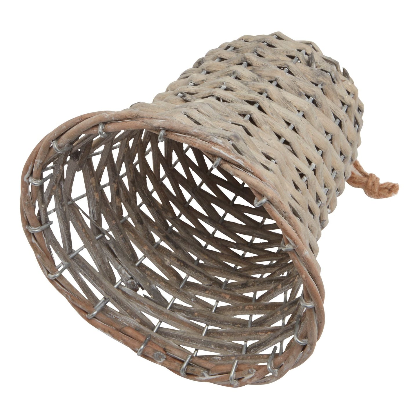 The Noel Collection Large Wicker Bell Decoration Charm - Darlington's Décor