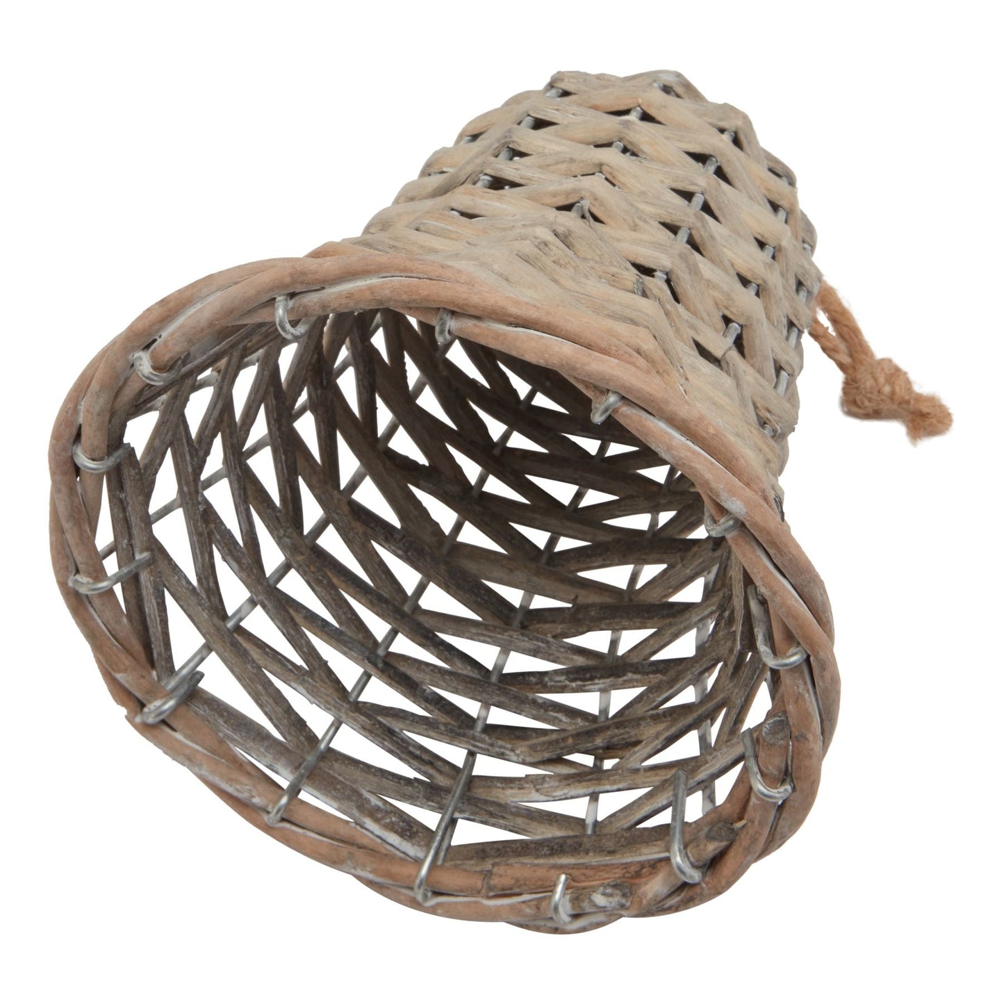 The Noel Collection Medium Wicker Bell Decoration Charm - Darlington's Décor