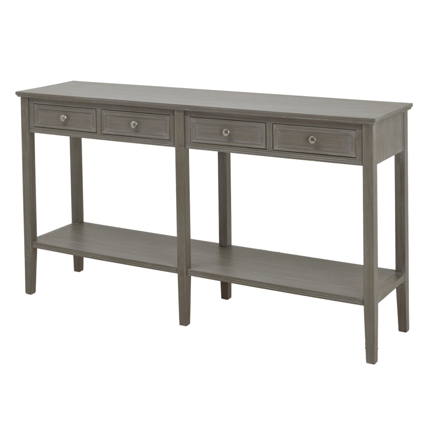 Elegant The Serene Collection Four Drawer Console Table with Ample Storage for a Clutter - Free Home - Darlington's Décor