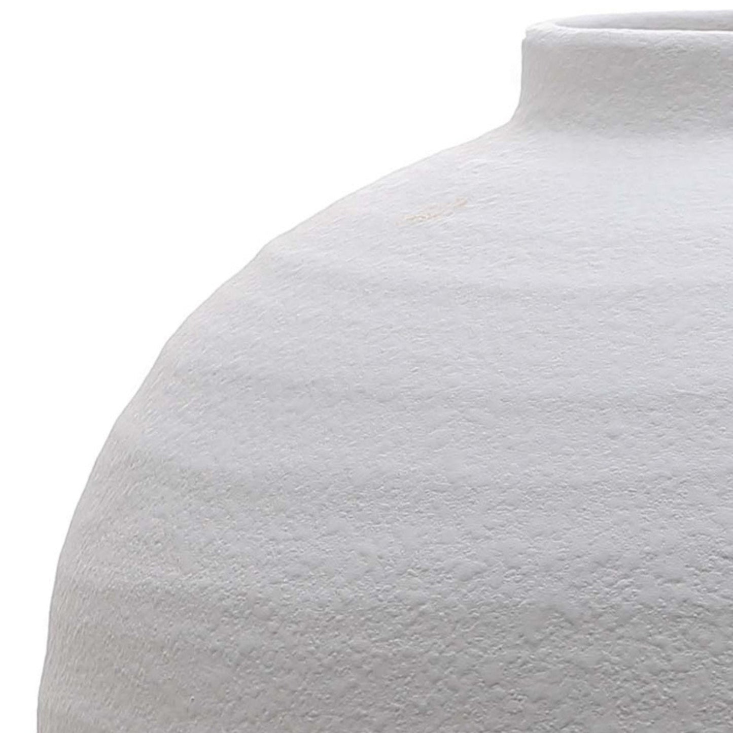 Tiber Matt White Ceramic Vase for Elegant Floral Displays - Darlington's Décor