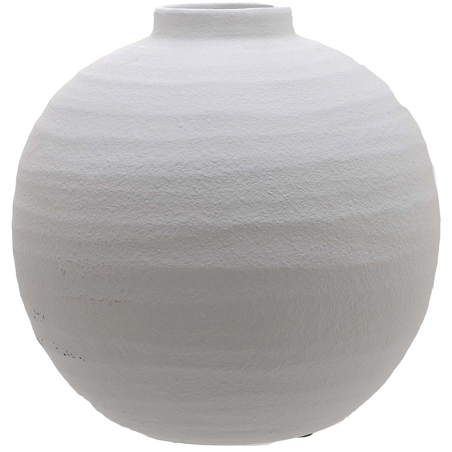 Tiber Matt White Ceramic Vase for Elegant Floral Displays - Darlington's Décor