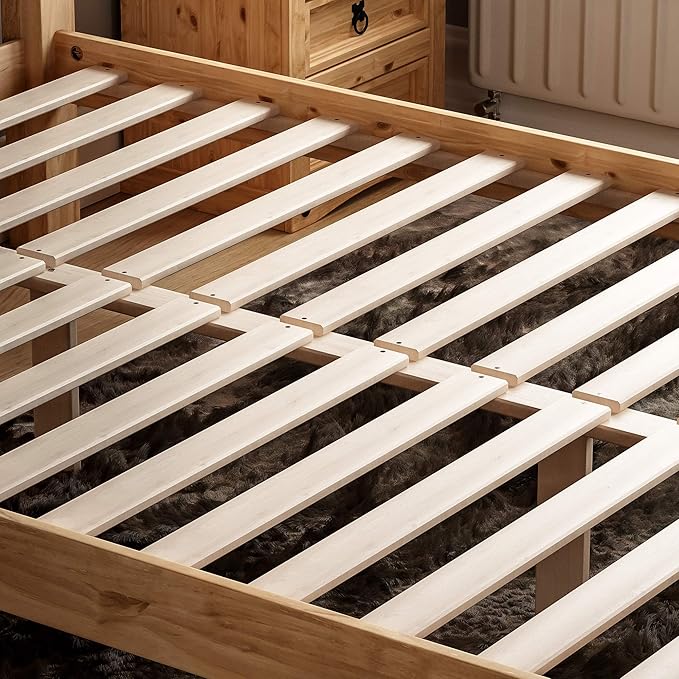 Vida Designs - Corona Double Bed Frame in Beige Pine - Darlington's Décor