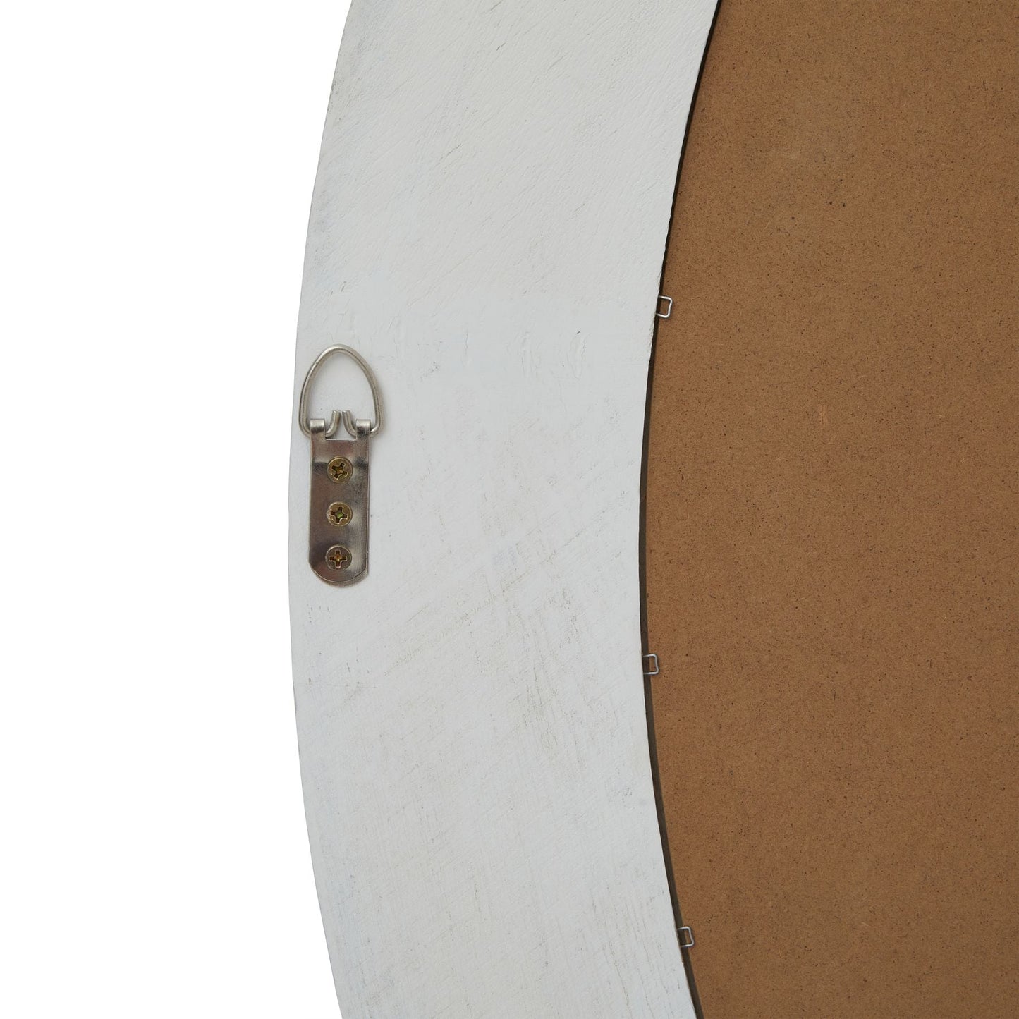 Washed Wood Round Framed Large Mirror for Rustic Charm - Darlington's Décor