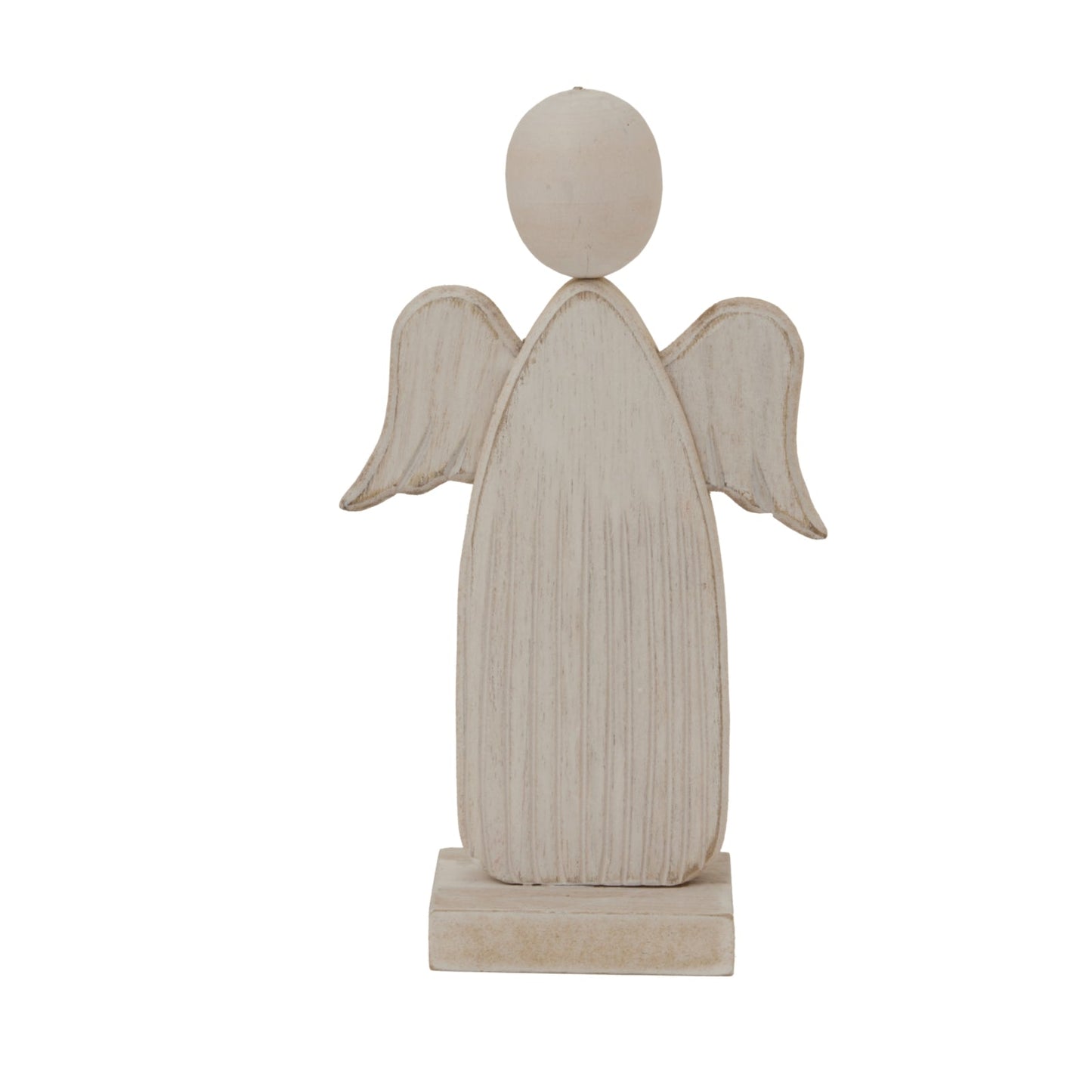 Whitewashed Rustic Angel - Timeless Serenity Decor Piece - Darlington's Décor