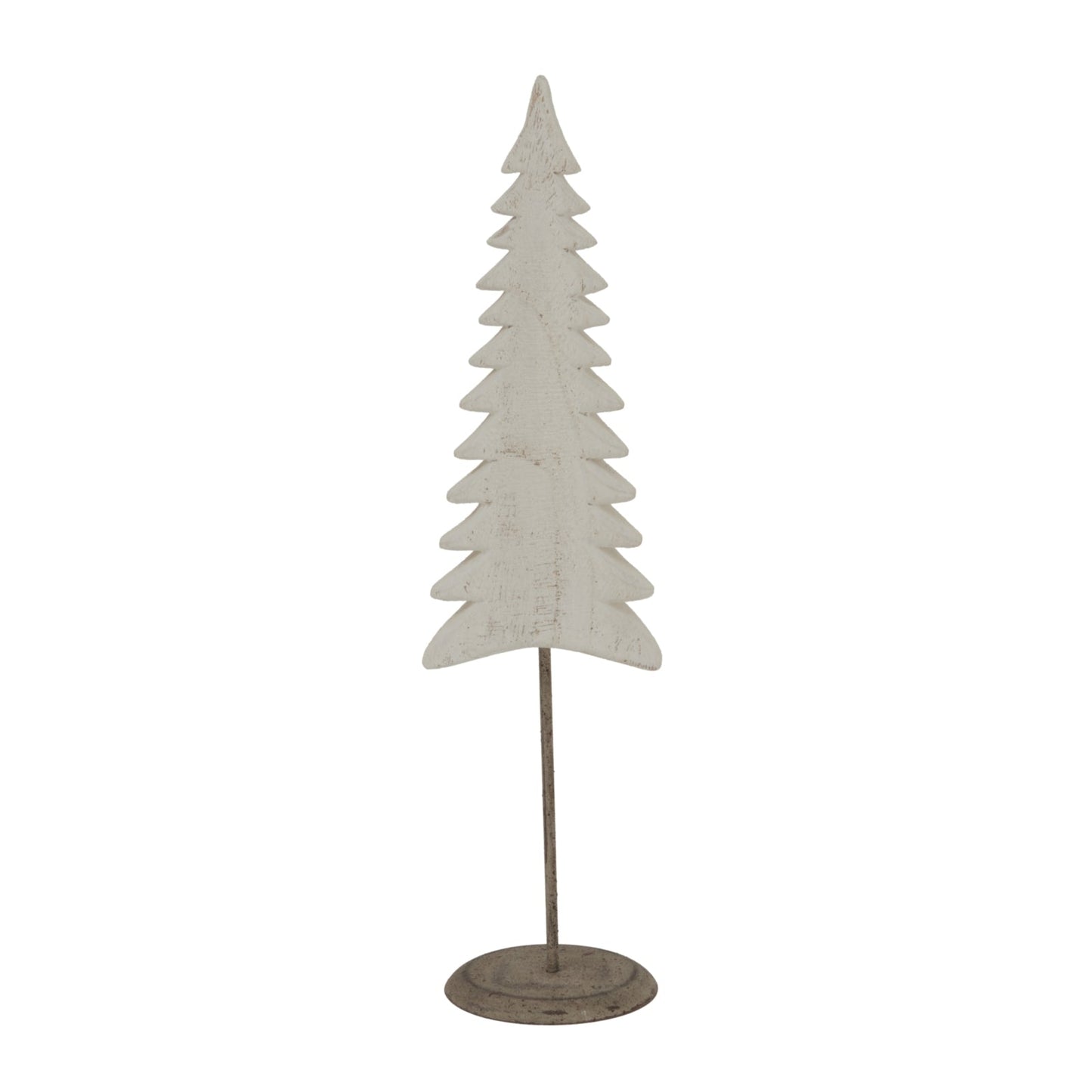 Whitewashed Tall Tree On Stand for Serene Interiors - Darlington's Décor
