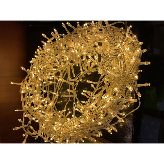 13.6m/44ft 6in Plug In LED Warm White Christmas String Light - Darlington's Décor