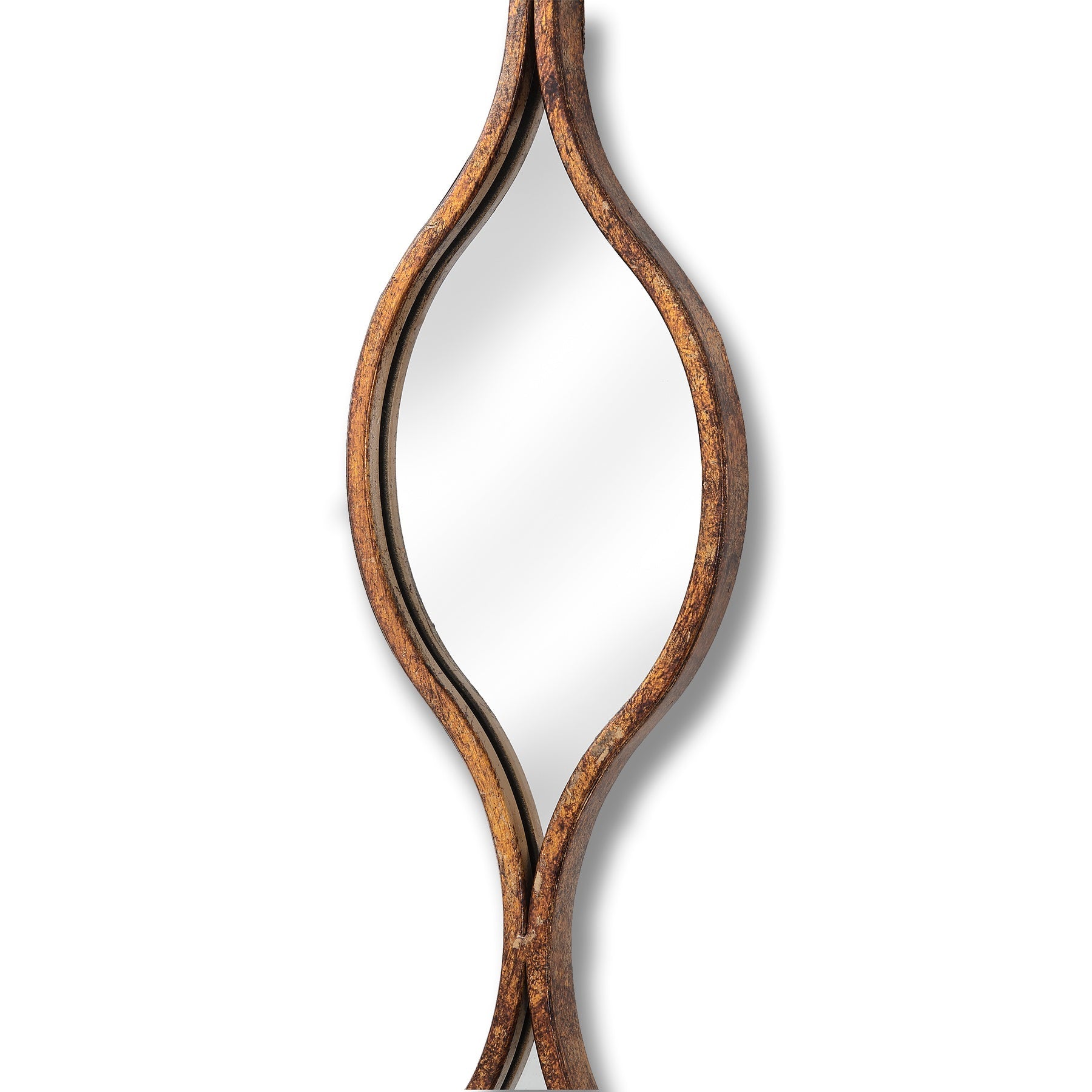 Aged Decorative Hanging Gold Mirror for Elegant Spaces - Darlington's Décor