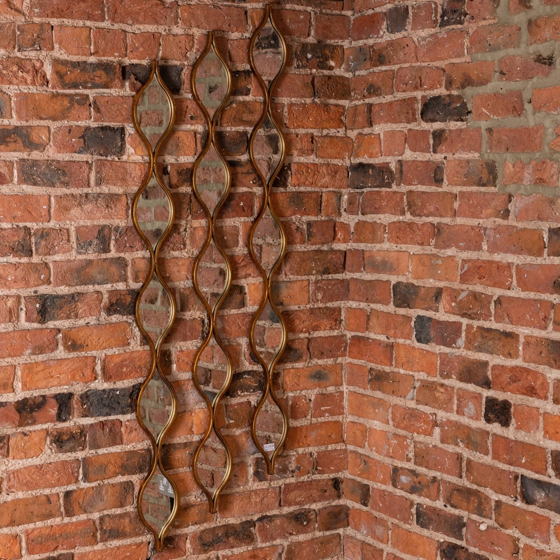 Aged Decorative Hanging Gold Mirror for Elegant Spaces - Darlington's Décor