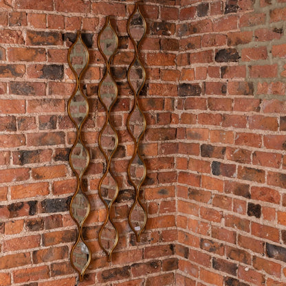 Aged Decorative Hanging Gold Mirror for Elegant Spaces - Darlington's Décor