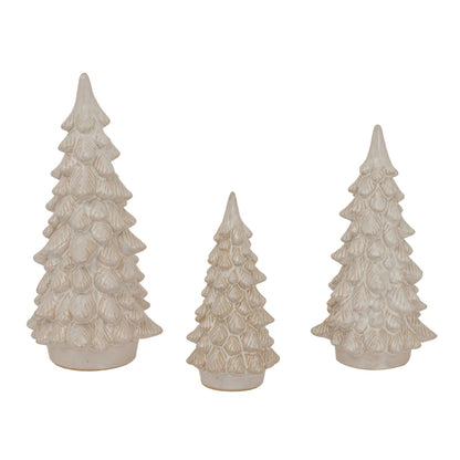 Alora Ceramic Snowy Tree - Elegant Winter Home Decor - Darlington's Décor