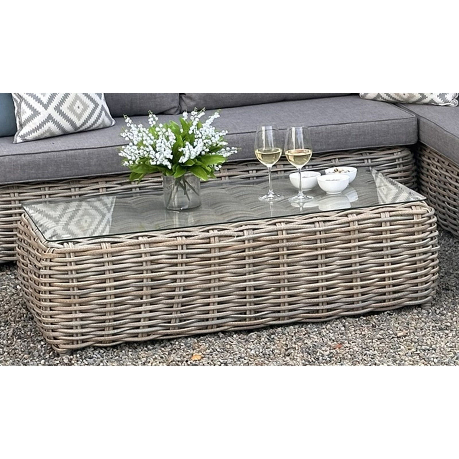 Elegant Amalfi Collection Outdoor Large Corner Set - Ultimate Comfort - Darlington's Décor