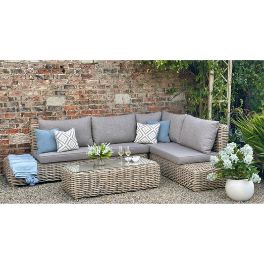 Elegant Amalfi Collection Outdoor Large Corner Set - Ultimate Comfort - Darlington's Décor
