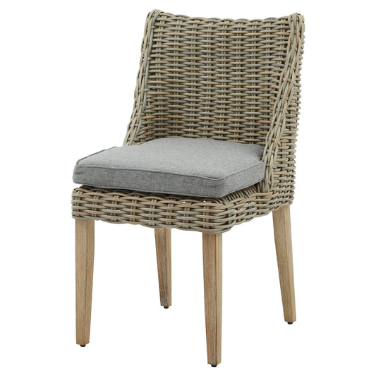 Elegant Outdoor Round Dining Chair - Weather - Resistant Comfort - Darlington's Décor