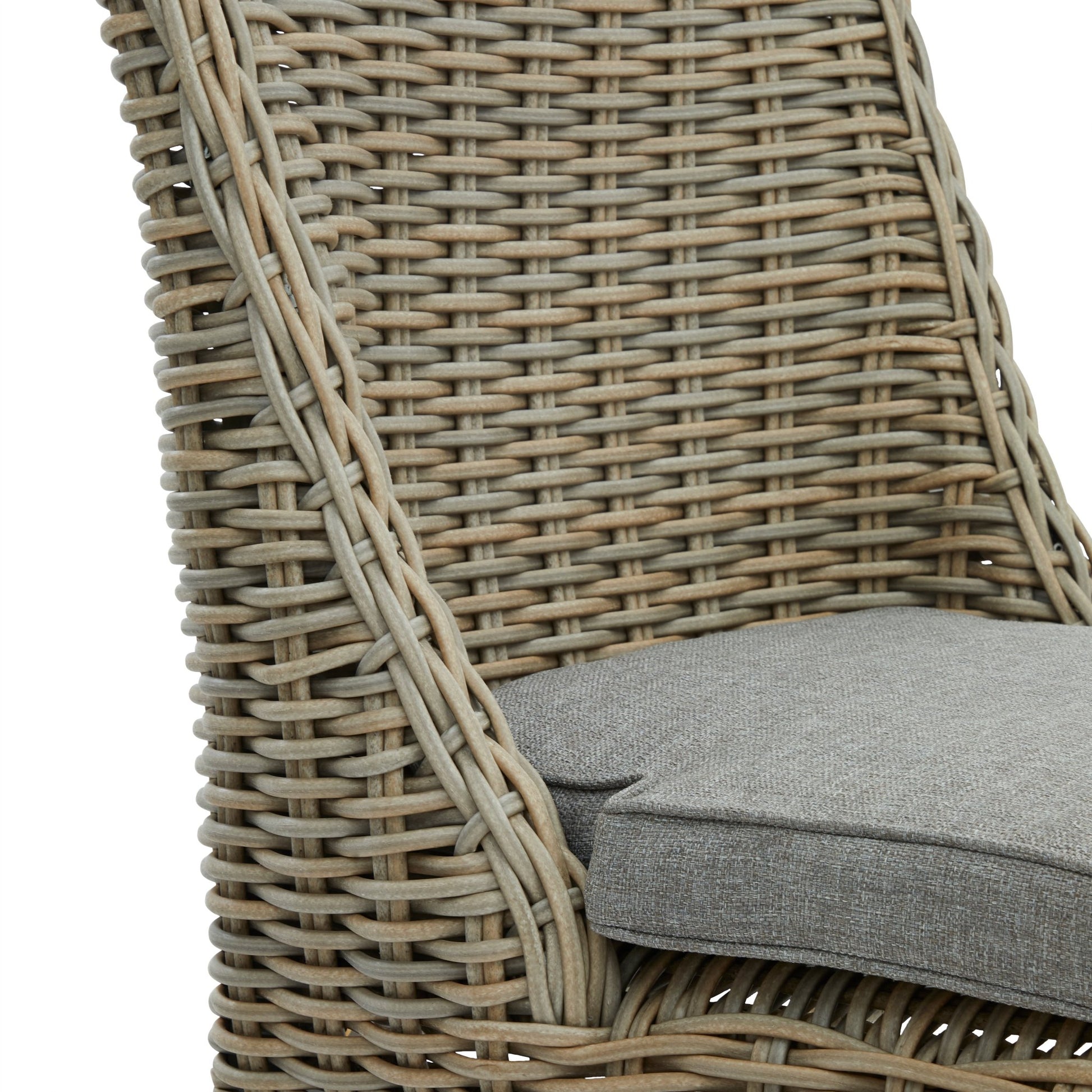 Elegant Outdoor Round Dining Chair - Weather - Resistant Comfort - Darlington's Décor
