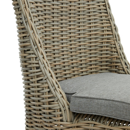 Elegant Outdoor Round Dining Chair - Weather - Resistant Comfort - Darlington's Décor