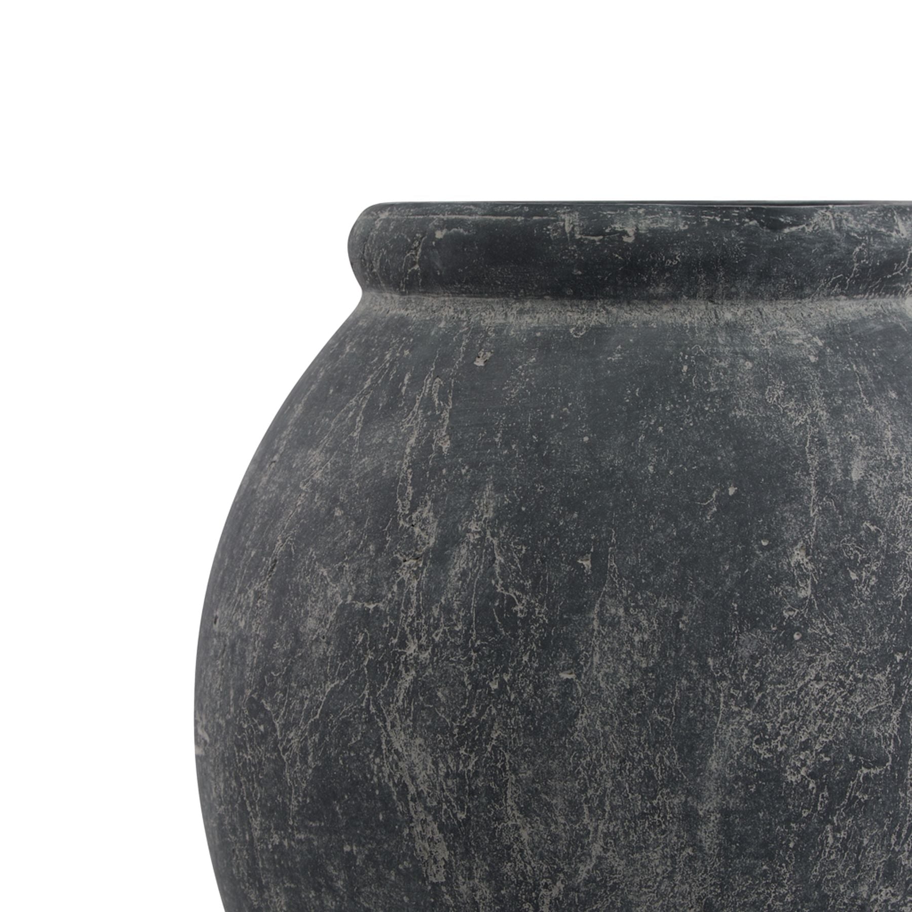 Amalfi Grey Jar Shaped Planter for Elegant Decor - Darlington's Décor