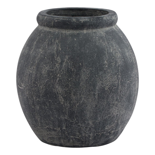 Amalfi Grey Jar Shaped Planter for Elegant Decor - Darlington's Décor