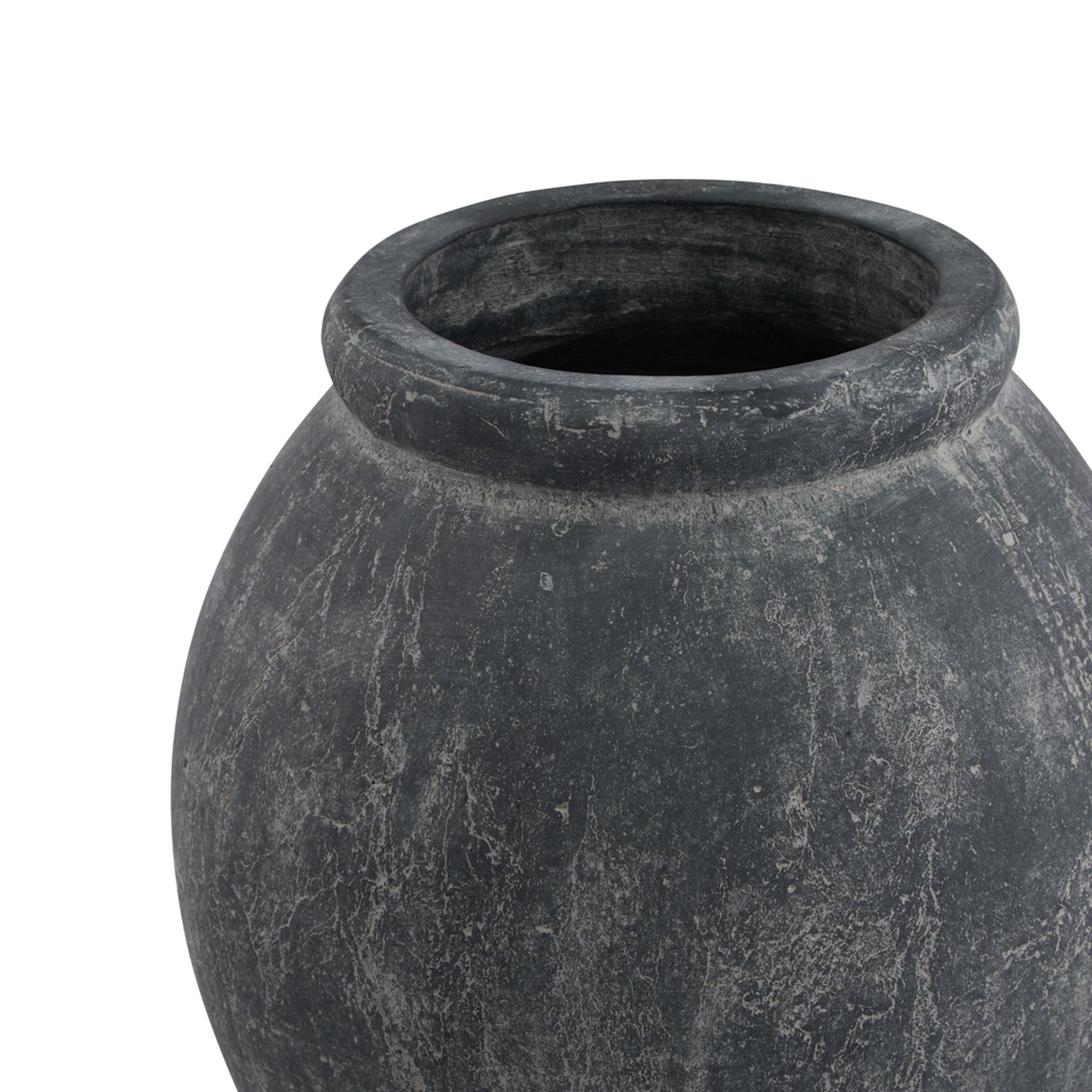 Amalfi Grey Jar Shaped Planter for Elegant Decor - Darlington's Décor
