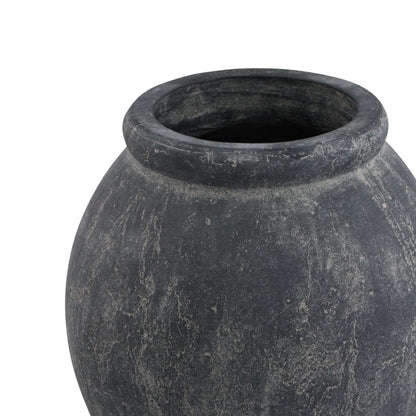 Amalfi Grey Jar Shaped Planter for Elegant Decor - Darlington's Décor