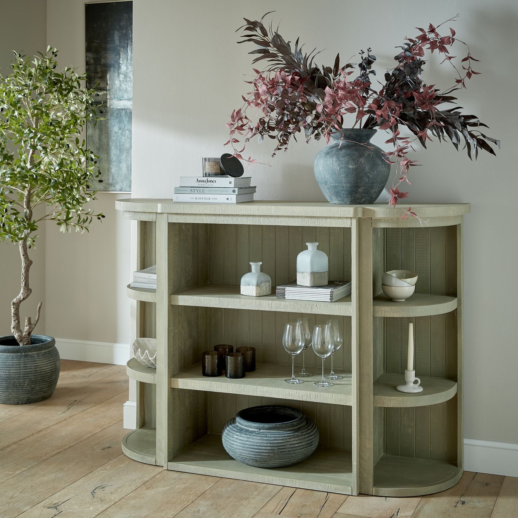 Amalfi Grey Vase for Modern Home Décor Display - Darlington's Décor