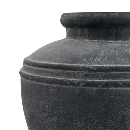 Amalfi Grey Water Pot: Timeless Mediterranean Elegance - Darlington's Décor