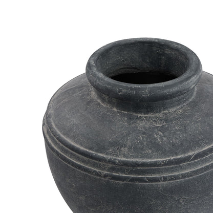 Amalfi Grey Water Pot: Timeless Mediterranean Elegance - Darlington's Décor
