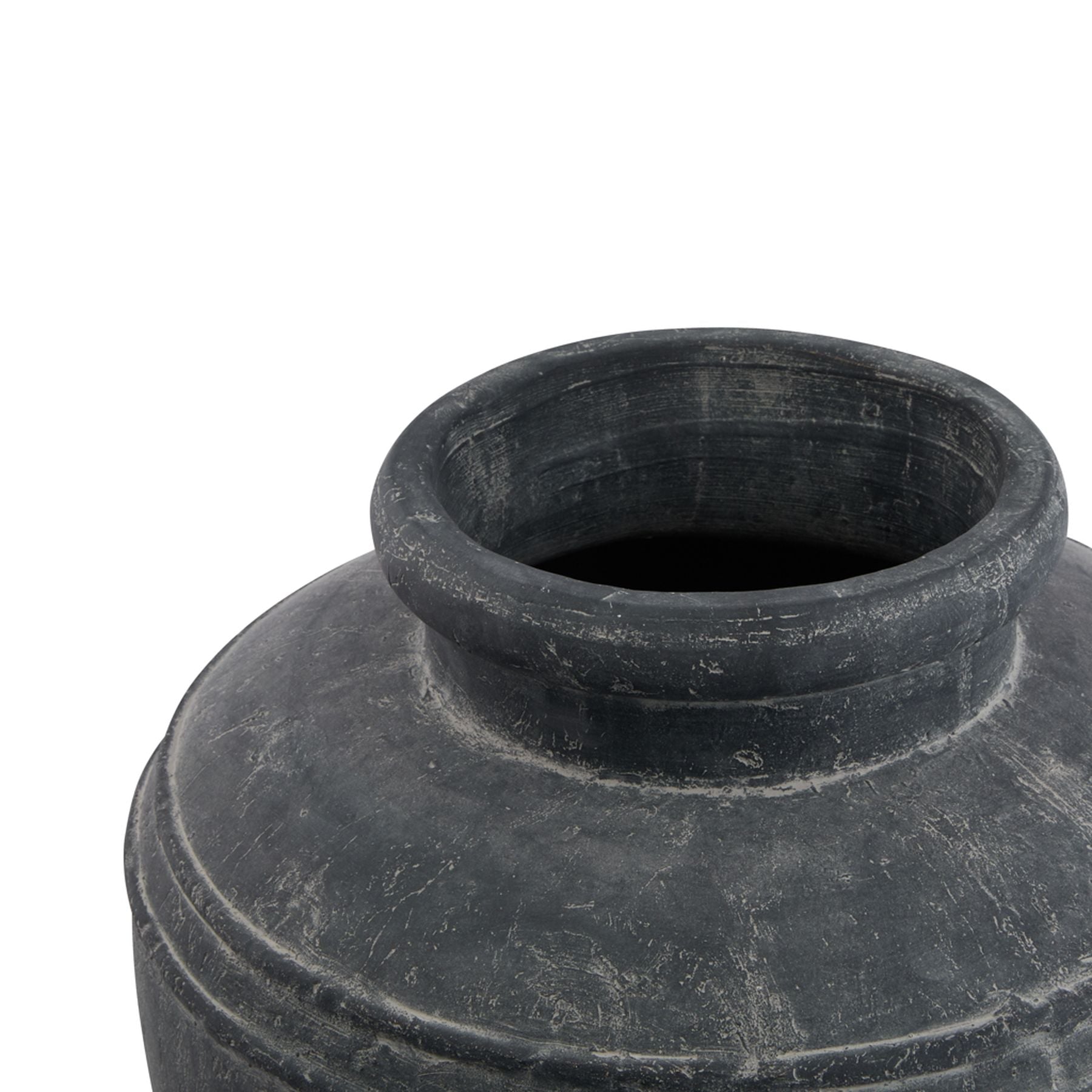 Amalfi Large Grey Water Pot for Rustic Elegance - Darlington's Décor