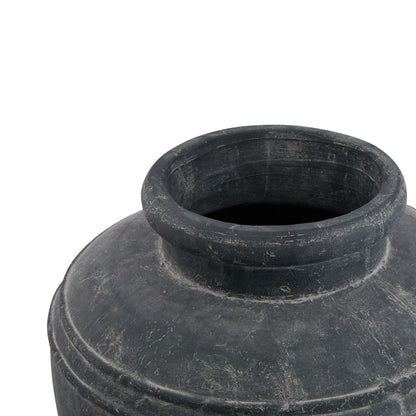 Amalfi Large Grey Water Pot for Rustic Elegance - Darlington's Décor
